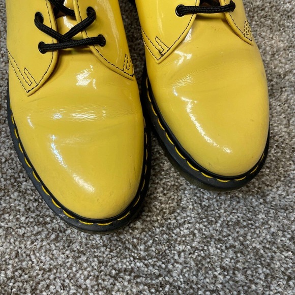 Dr Martens Oxford Shoes Womens Size 9 1461 Iced II Buttersoft Leather Yellow - Picture 3 of 7